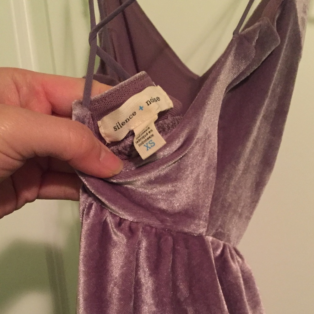 Silence + Noise Urban Outfitters Velvet Romper - Picture 5 of 6